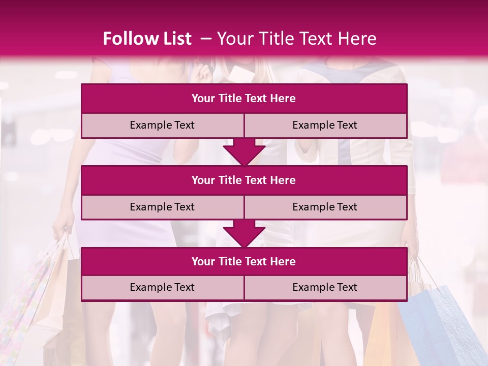 Girls Shopping PowerPoint Template