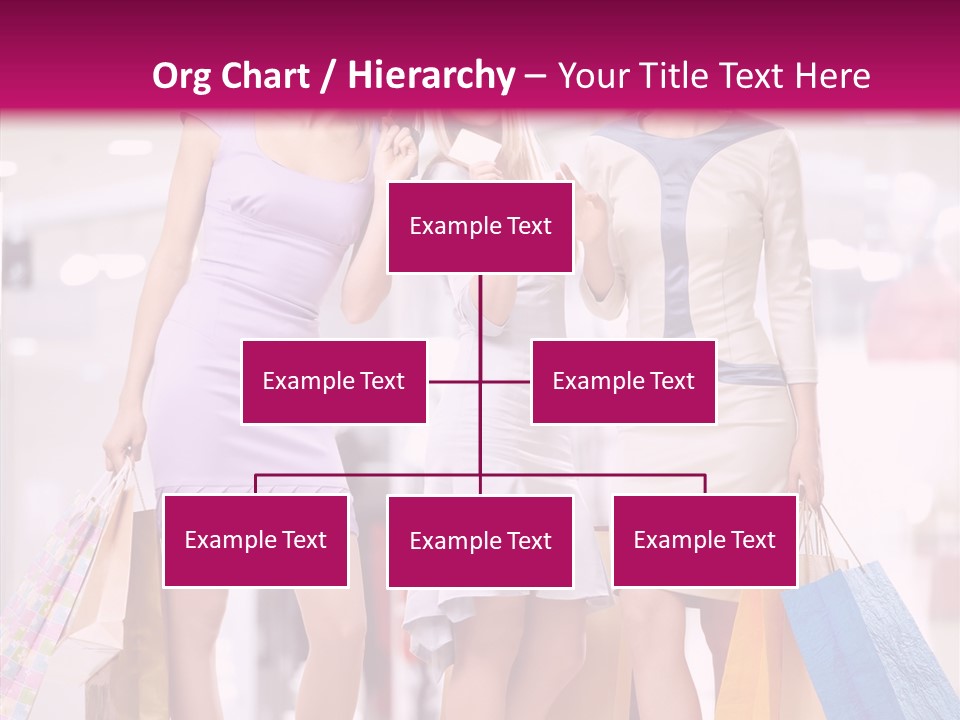 Girls Shopping PowerPoint Template