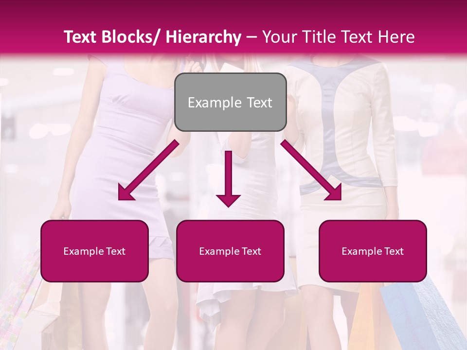 Girls Shopping PowerPoint Template