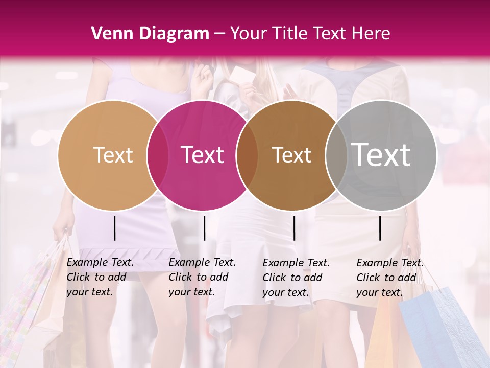Girls Shopping PowerPoint Template