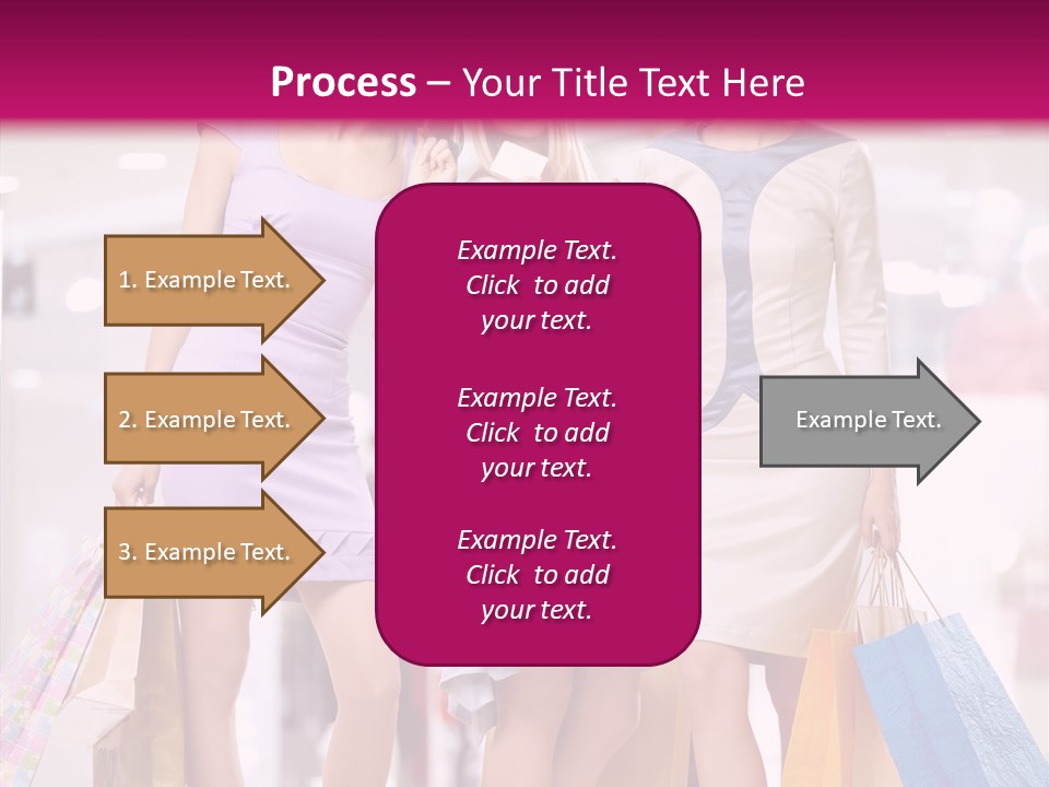 Girls Shopping PowerPoint Template