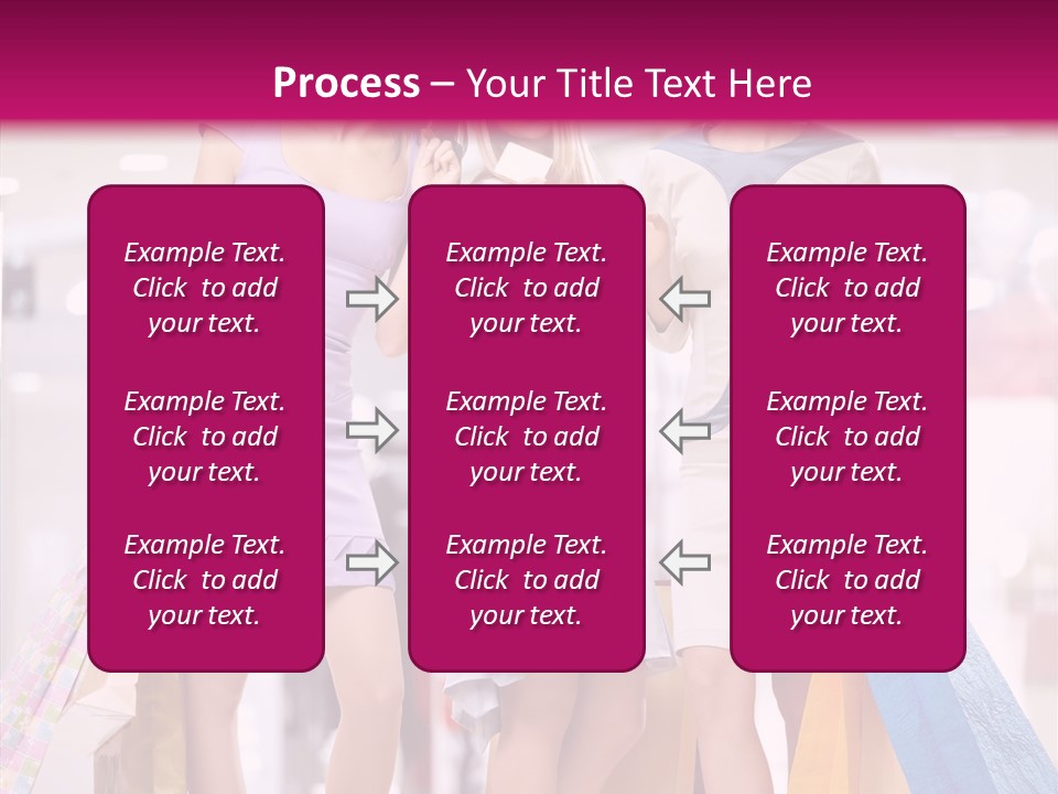 Girls Shopping PowerPoint Template