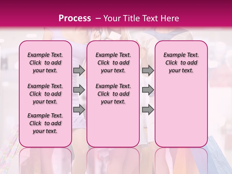 Girls Shopping PowerPoint Template