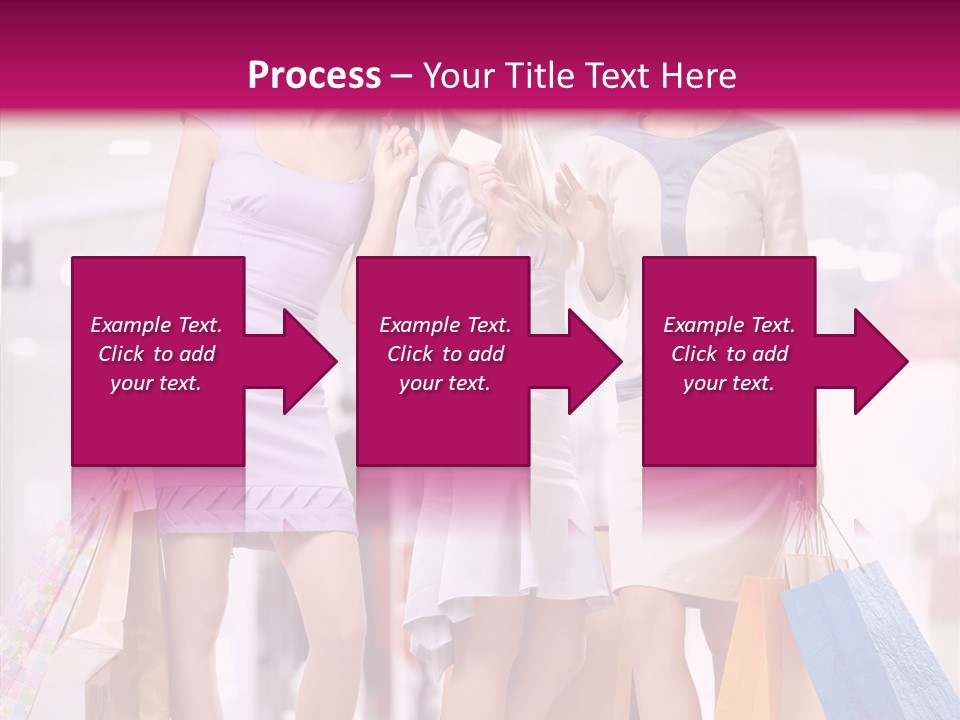 Girls Shopping PowerPoint Template