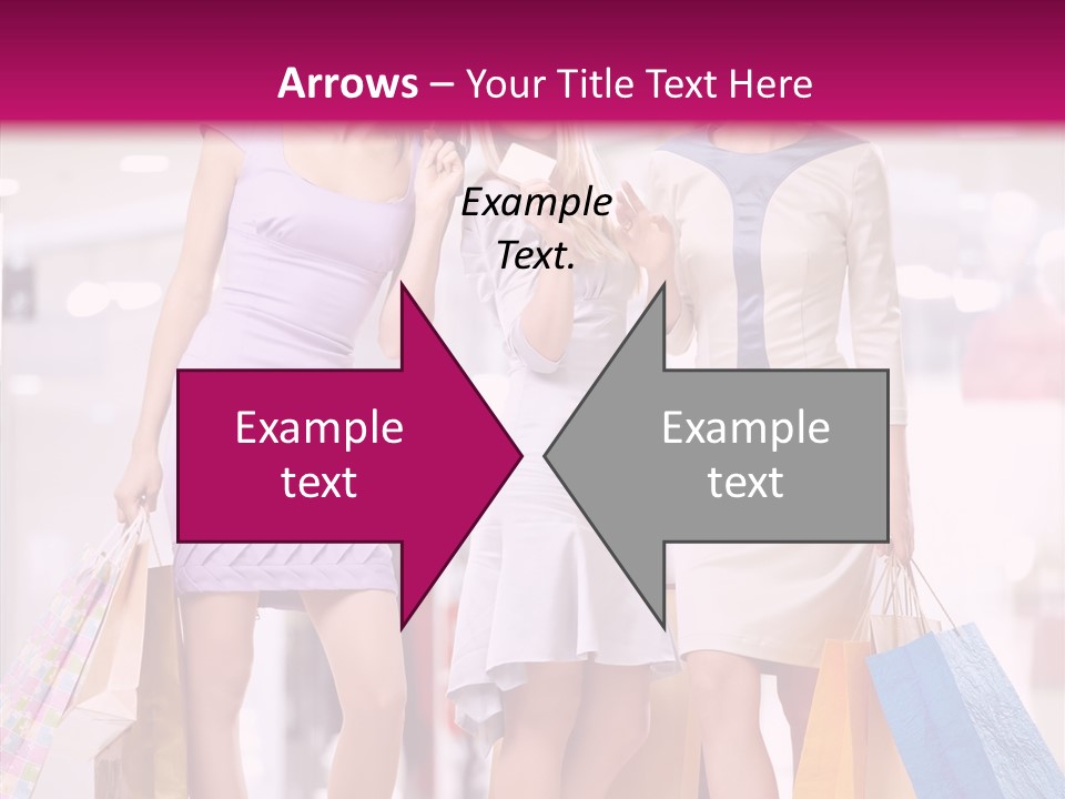 Girls Shopping PowerPoint Template