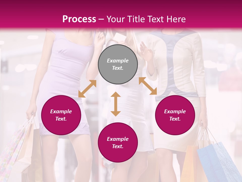 Girls Shopping PowerPoint Template