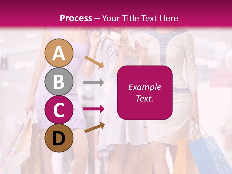 Girls Shopping PowerPoint Template