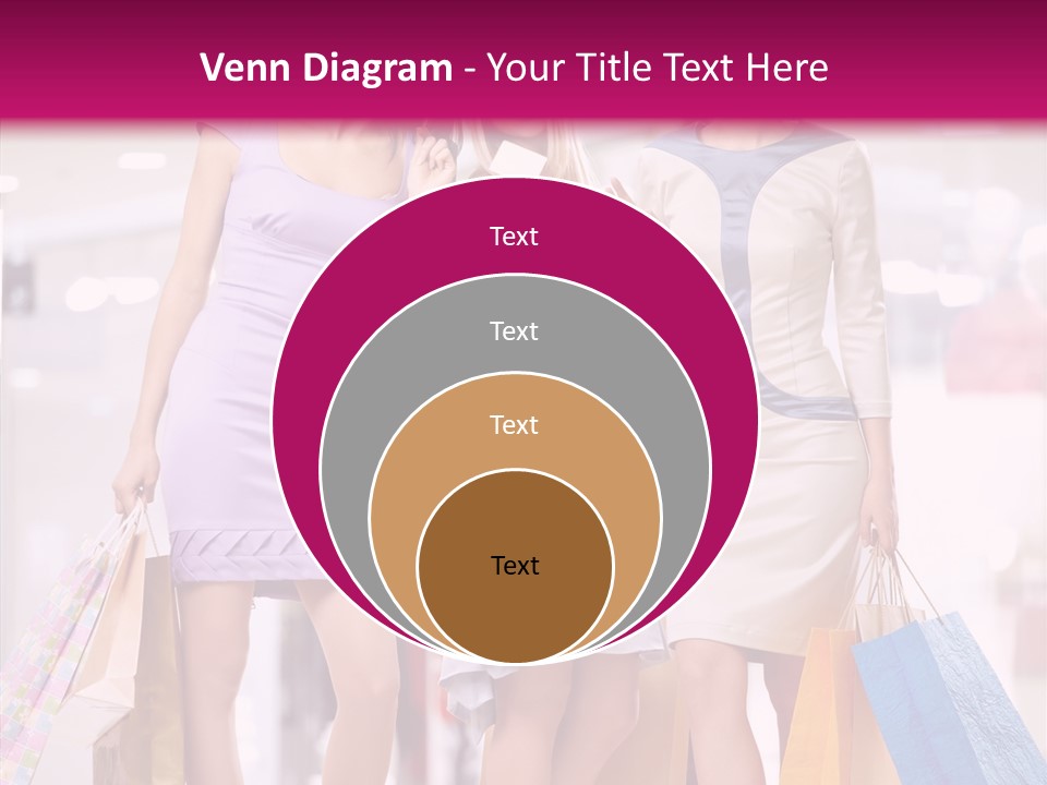 Girls Shopping PowerPoint Template