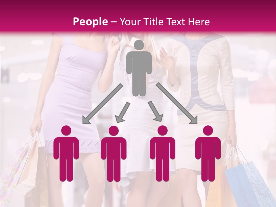 Girls Shopping PowerPoint Template