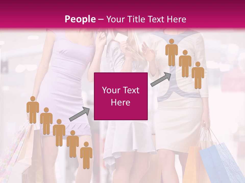 Girls Shopping PowerPoint Template