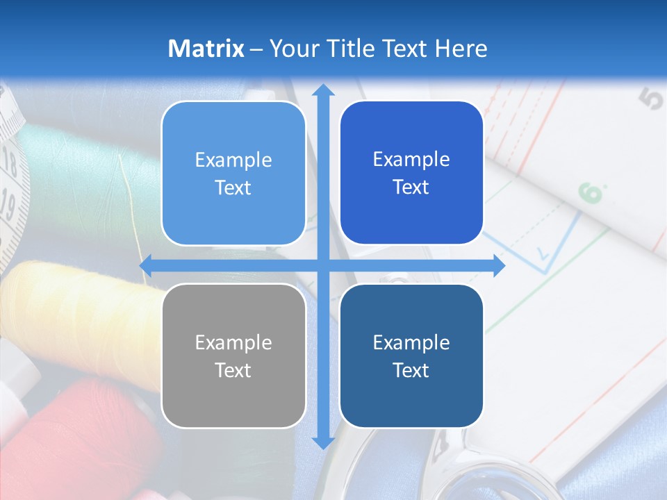 Pattern Sew Coil PowerPoint Template