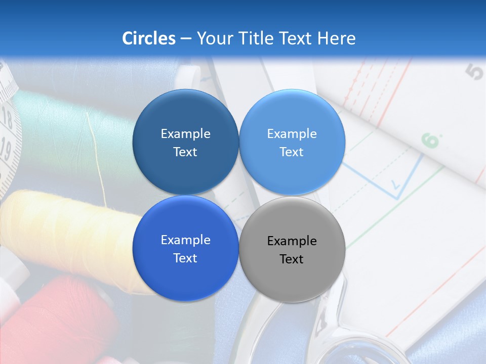 Pattern Sew Coil PowerPoint Template