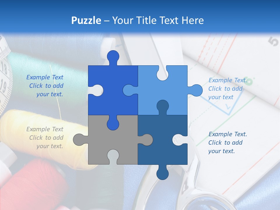 Pattern Sew Coil PowerPoint Template