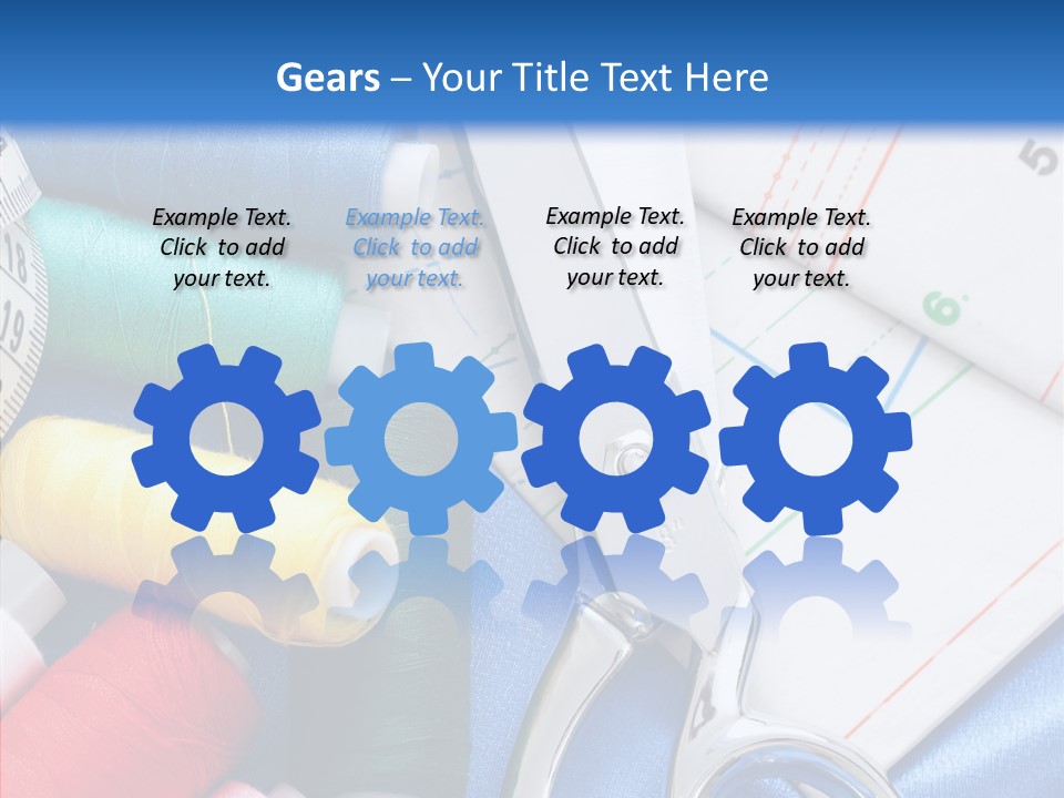 Pattern Sew Coil PowerPoint Template