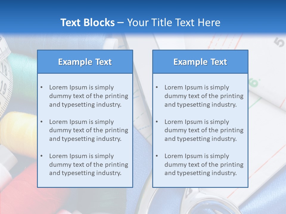 Pattern Sew Coil PowerPoint Template