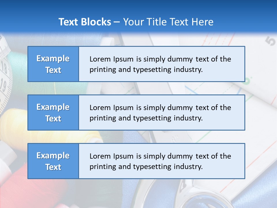 Pattern Sew Coil PowerPoint Template