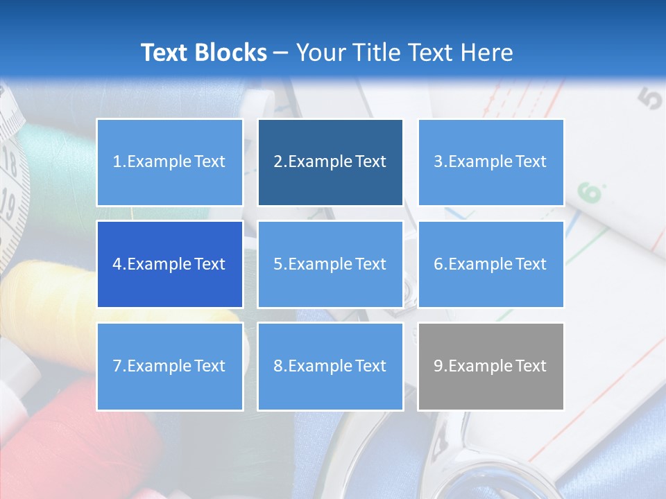 Pattern Sew Coil PowerPoint Template