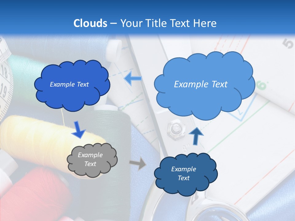 Pattern Sew Coil PowerPoint Template