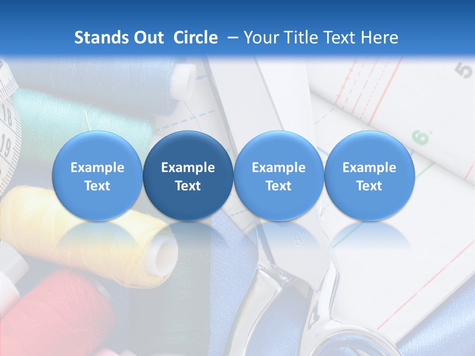 Pattern Sew Coil PowerPoint Template