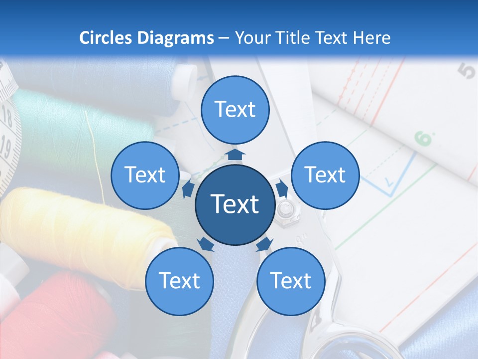 Pattern Sew Coil PowerPoint Template
