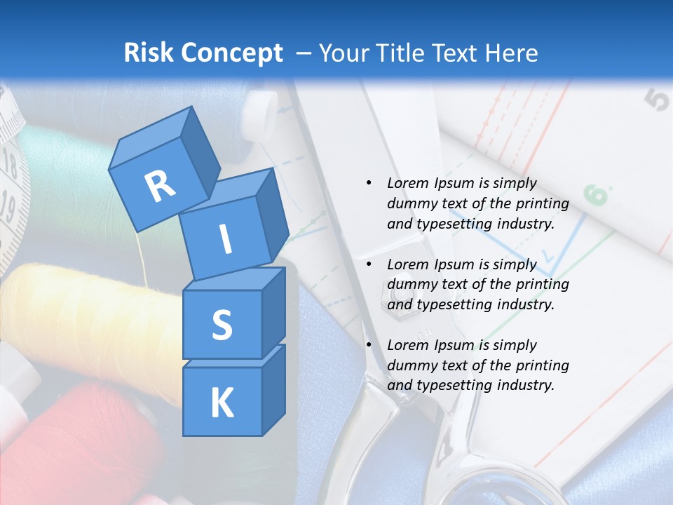 Pattern Sew Coil PowerPoint Template