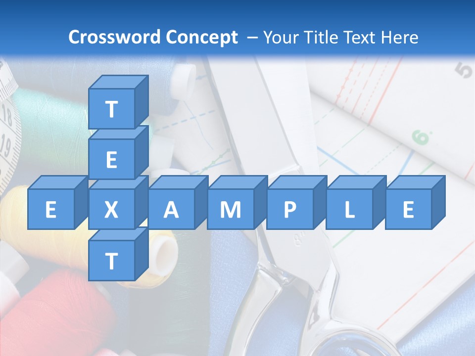 Pattern Sew Coil PowerPoint Template