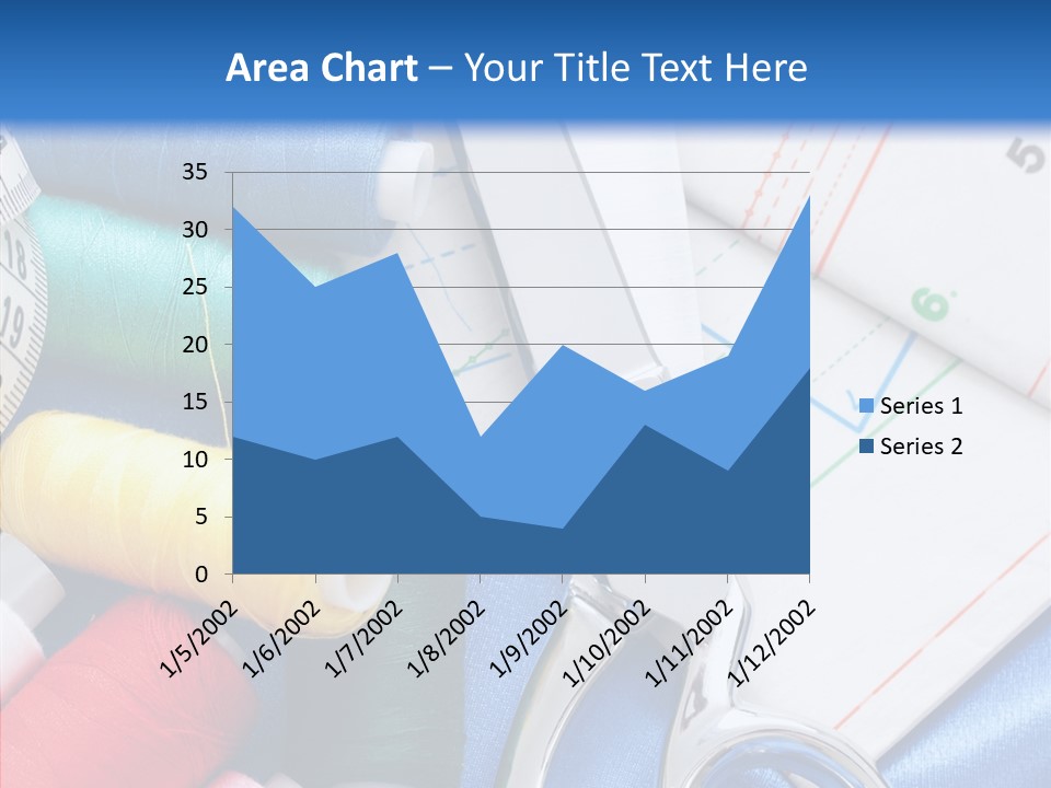 Pattern Sew Coil PowerPoint Template