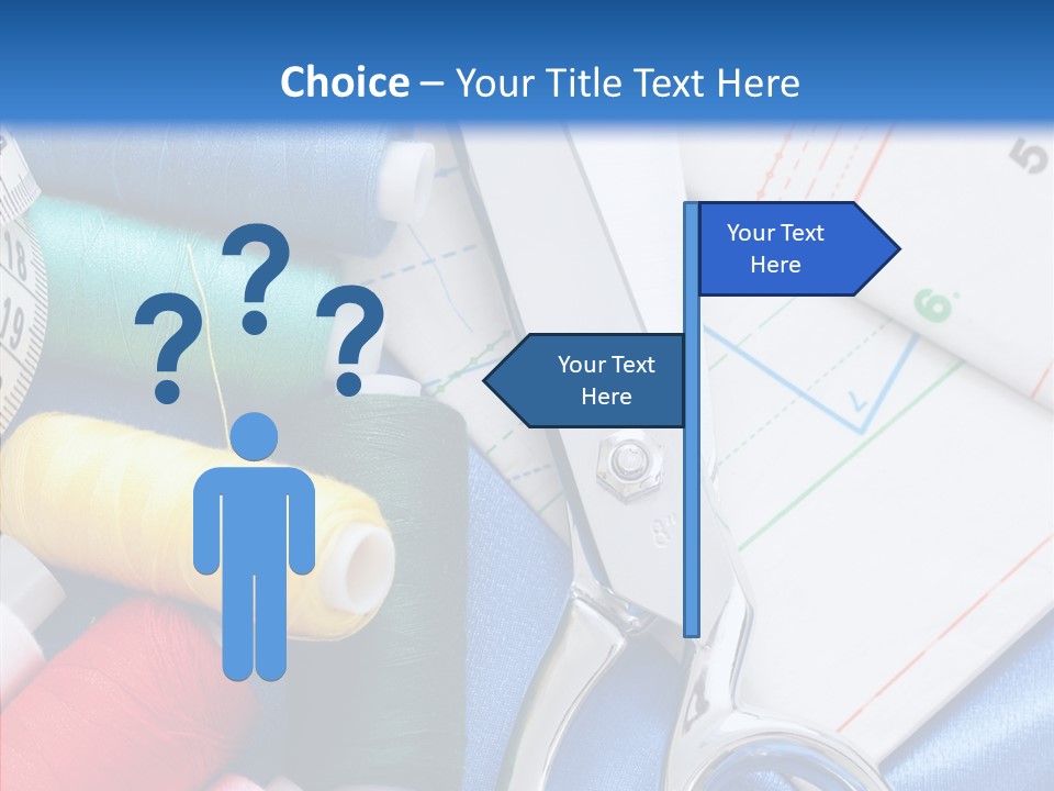 Pattern Sew Coil PowerPoint Template