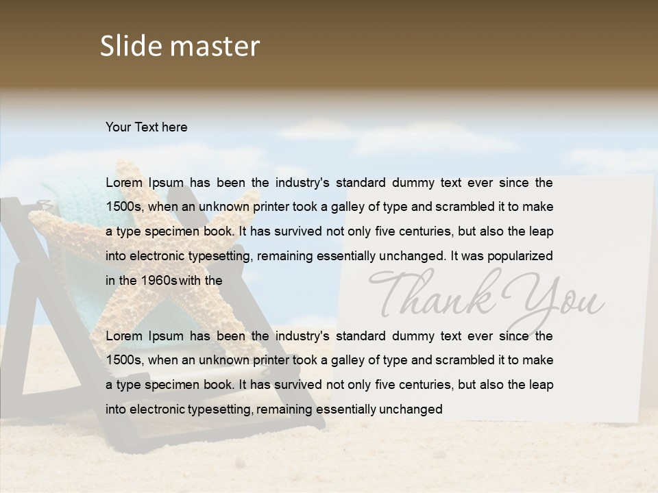 Cute Thank You PowerPoint Template