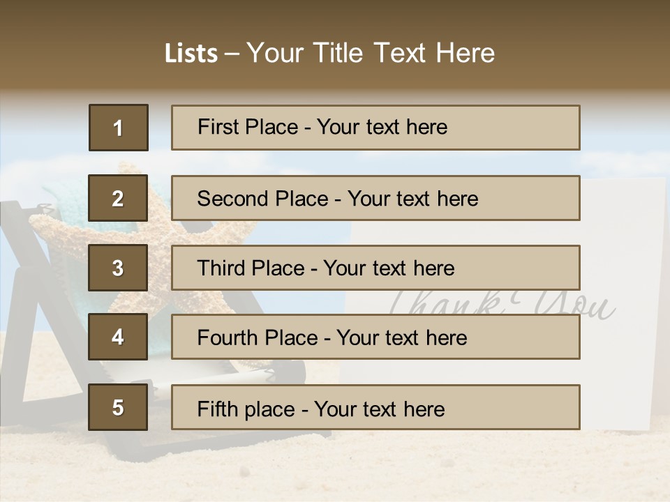 Cute Thank You PowerPoint Template
