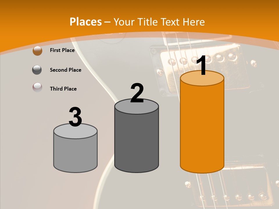 Rock Guitar Black PowerPoint Template