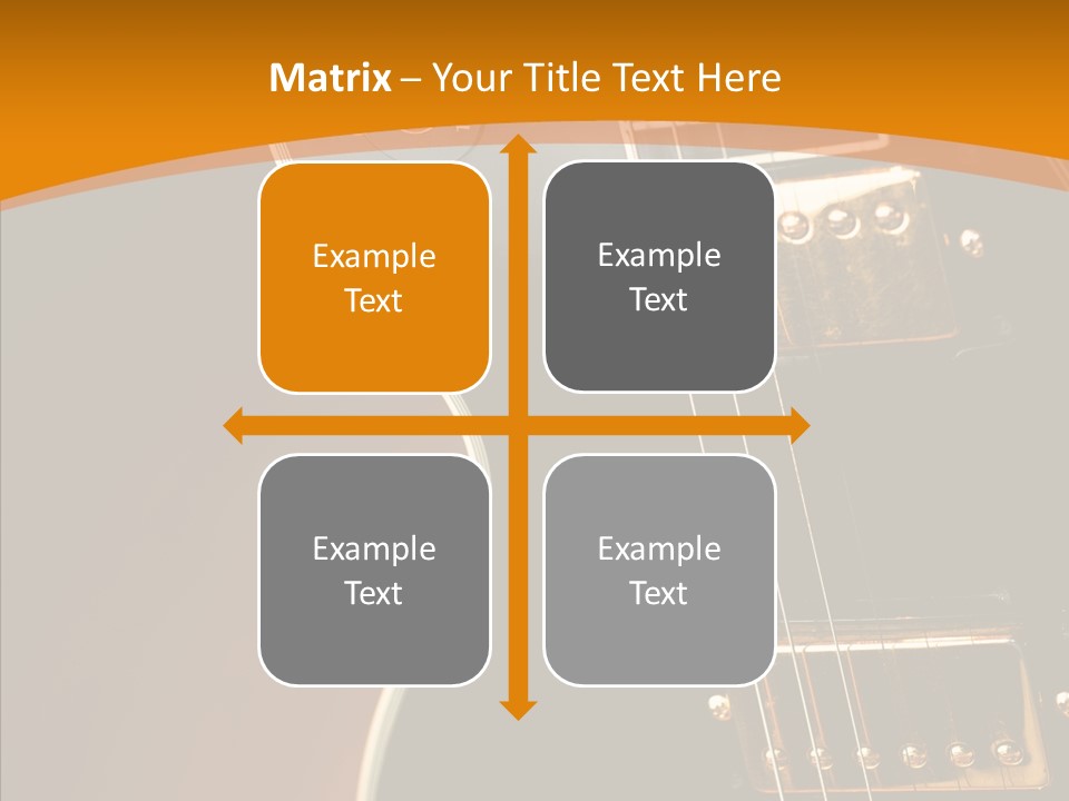 Rock Guitar Black PowerPoint Template