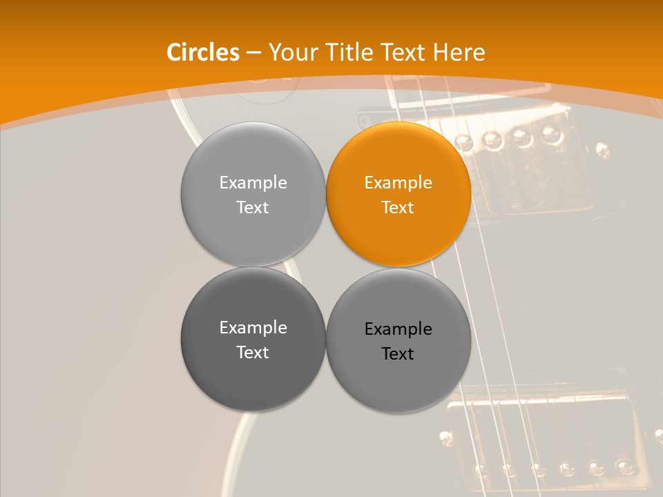 Rock Guitar Black PowerPoint Template
