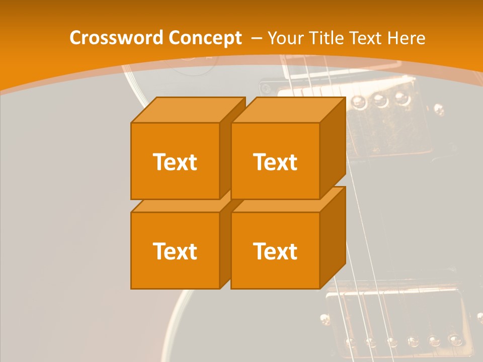 Rock Guitar Black PowerPoint Template