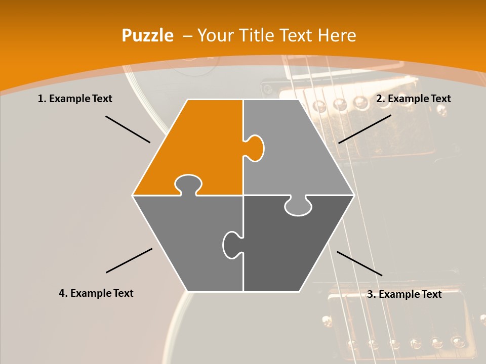 Rock Guitar Black PowerPoint Template