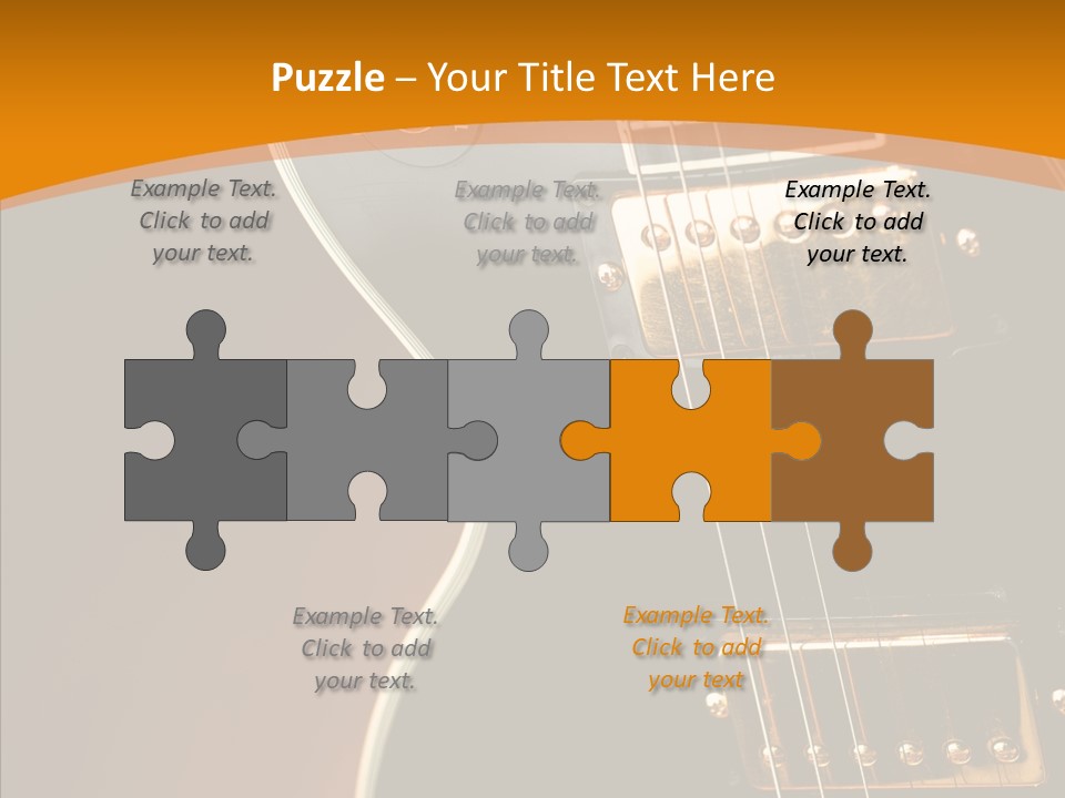 Rock Guitar Black PowerPoint Template