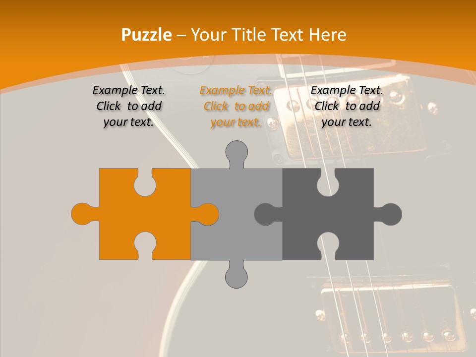 Rock Guitar Black PowerPoint Template