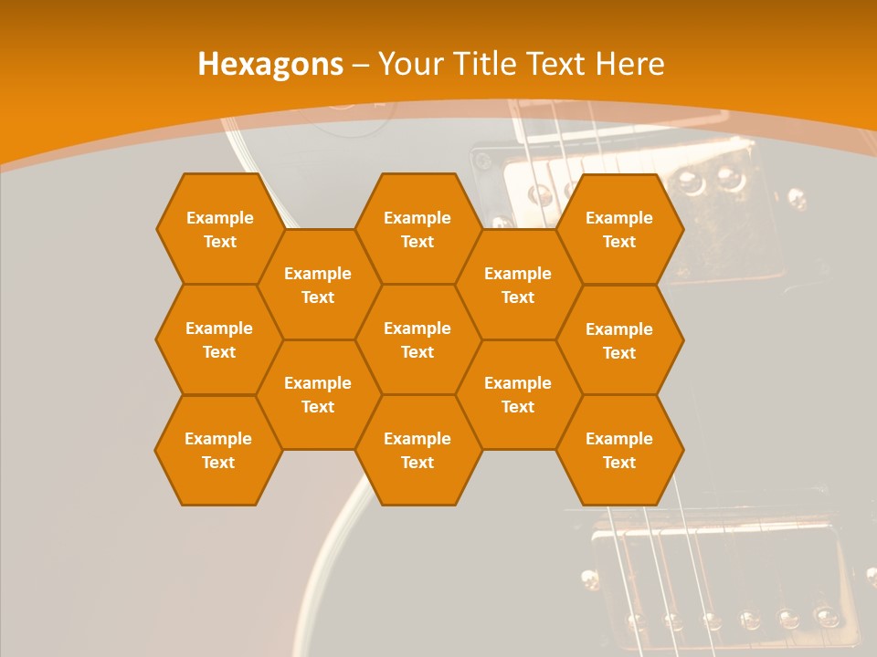 Rock Guitar Black PowerPoint Template