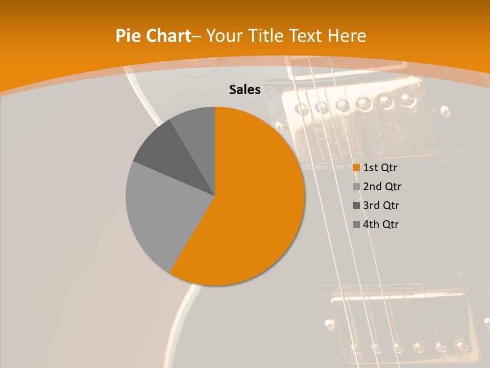 Rock Guitar Black PowerPoint Template