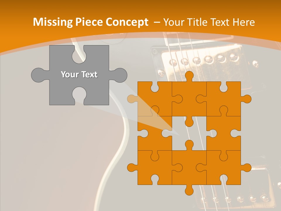 Rock Guitar Black PowerPoint Template