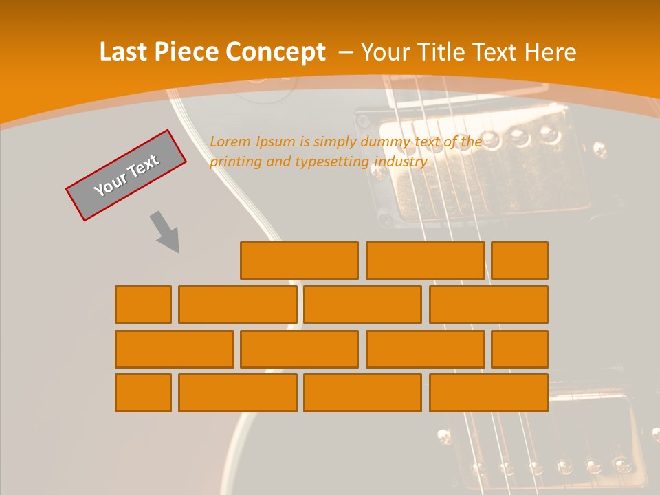 Rock Guitar Black PowerPoint Template
