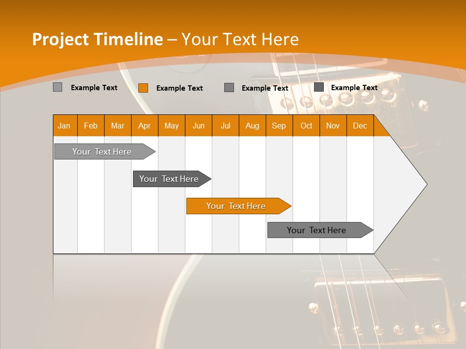 Rock Guitar Black PowerPoint Template