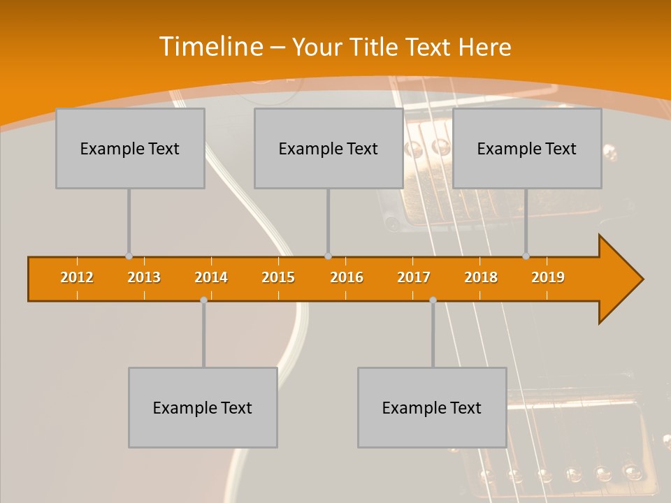 Rock Guitar Black PowerPoint Template