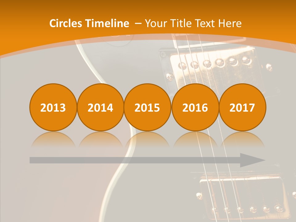 Rock Guitar Black PowerPoint Template