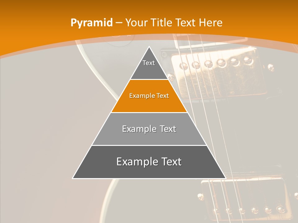 Rock Guitar Black PowerPoint Template