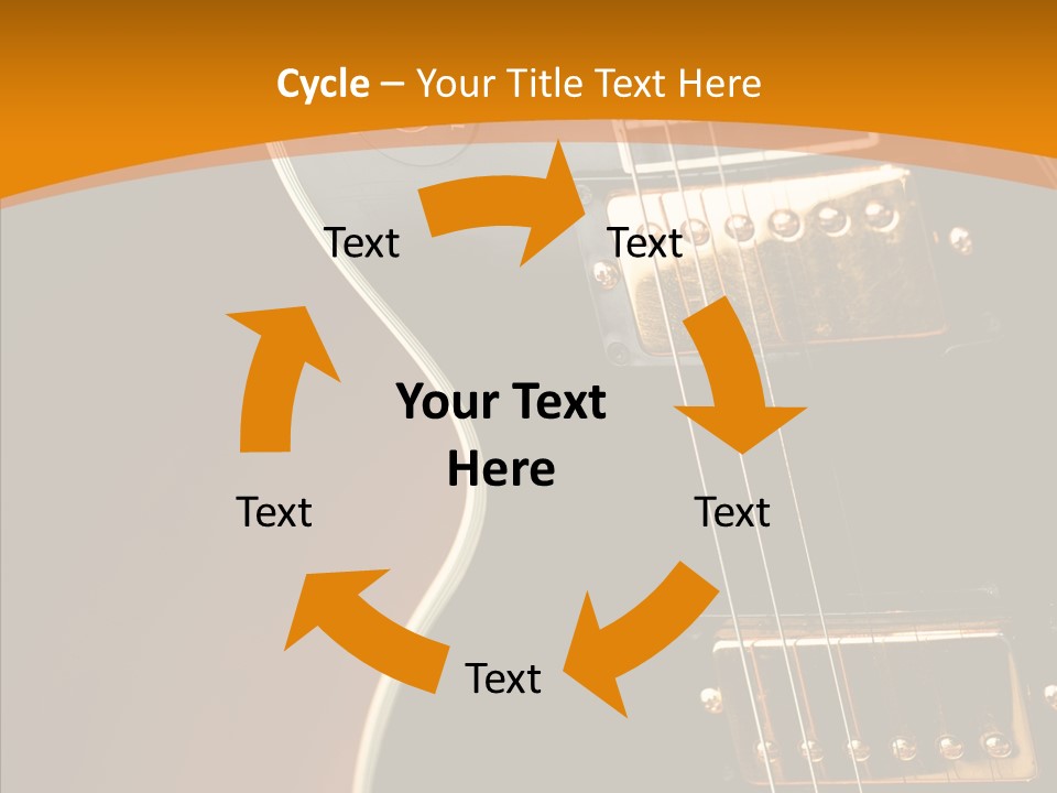 Rock Guitar Black PowerPoint Template