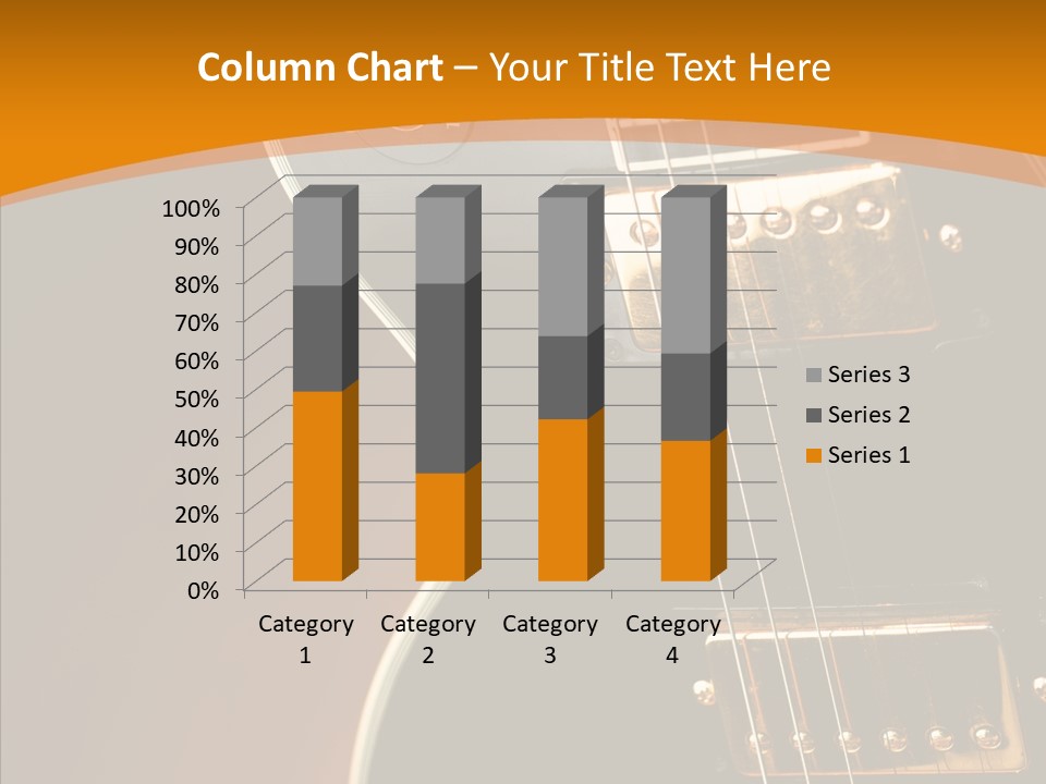 Rock Guitar Black PowerPoint Template