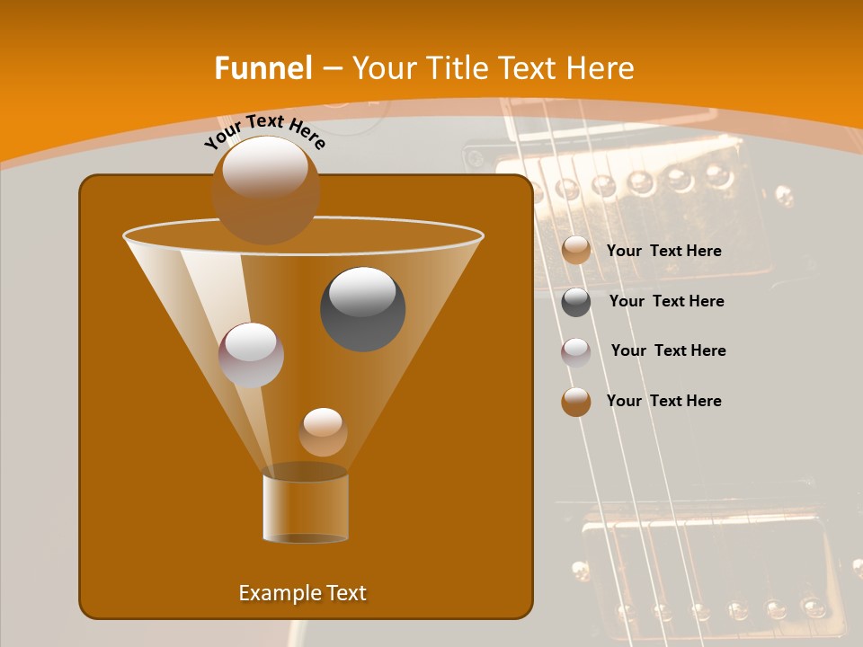Rock Guitar Black PowerPoint Template