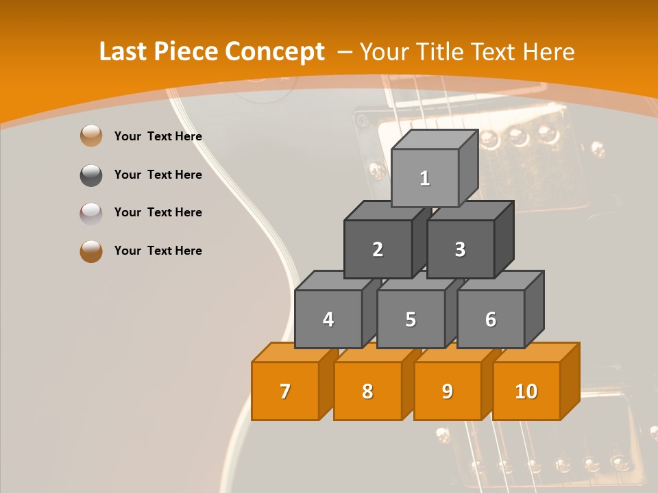 Rock Guitar Black PowerPoint Template