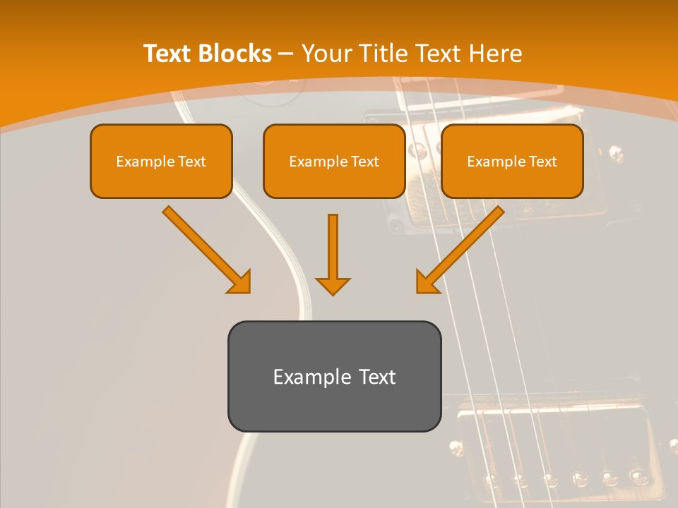 Rock Guitar Black PowerPoint Template